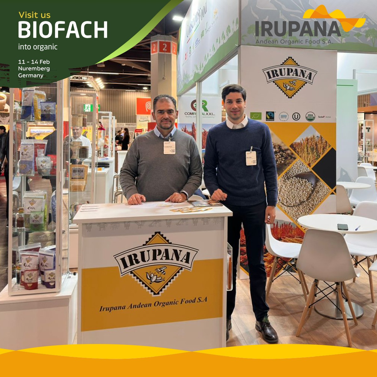 🌿 First Day at BIOFACH 2025! 🌍✨